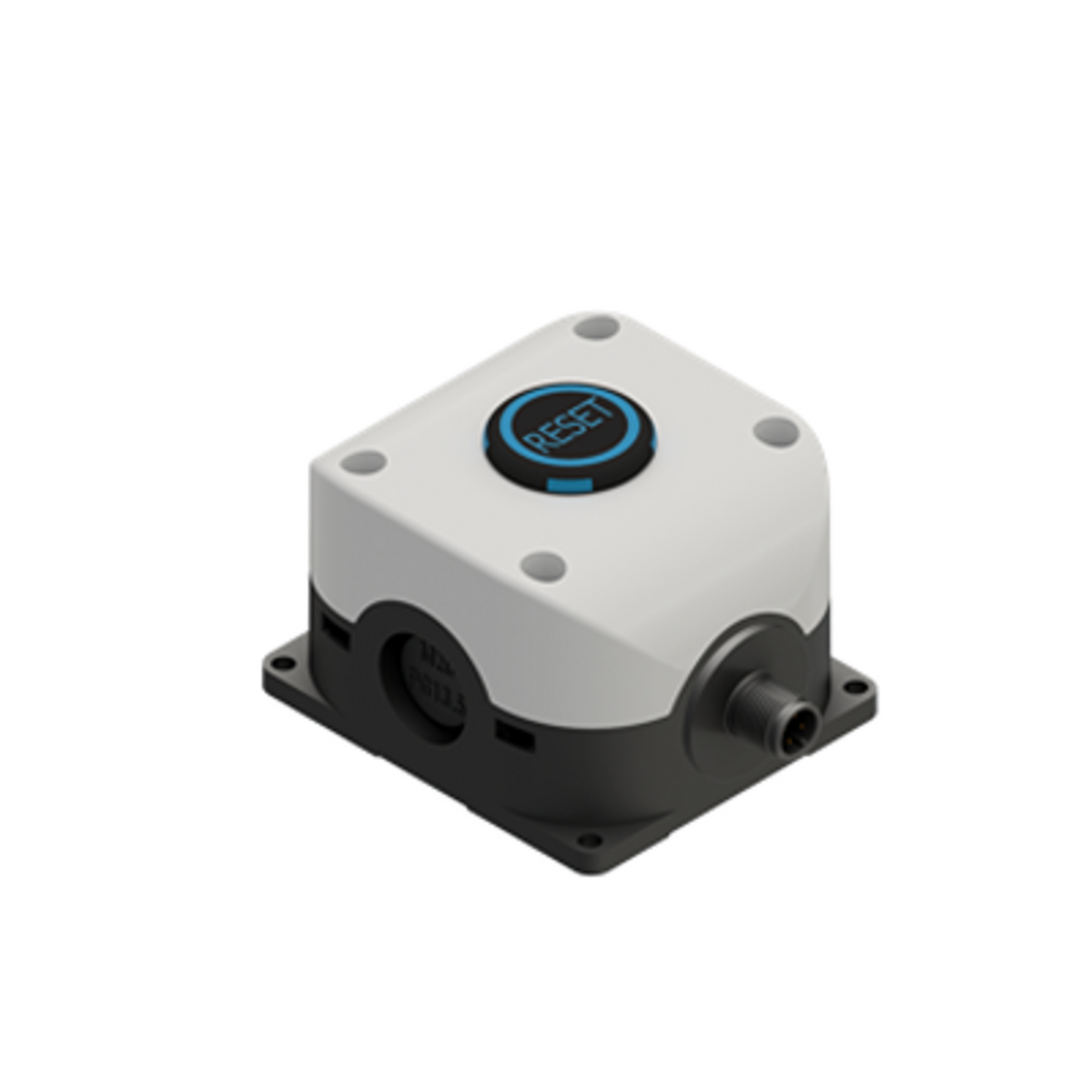 TieDex UK Momentary Control Station Switch - NO, Polycarbonate, Black, Reset, IP67, IP69K
