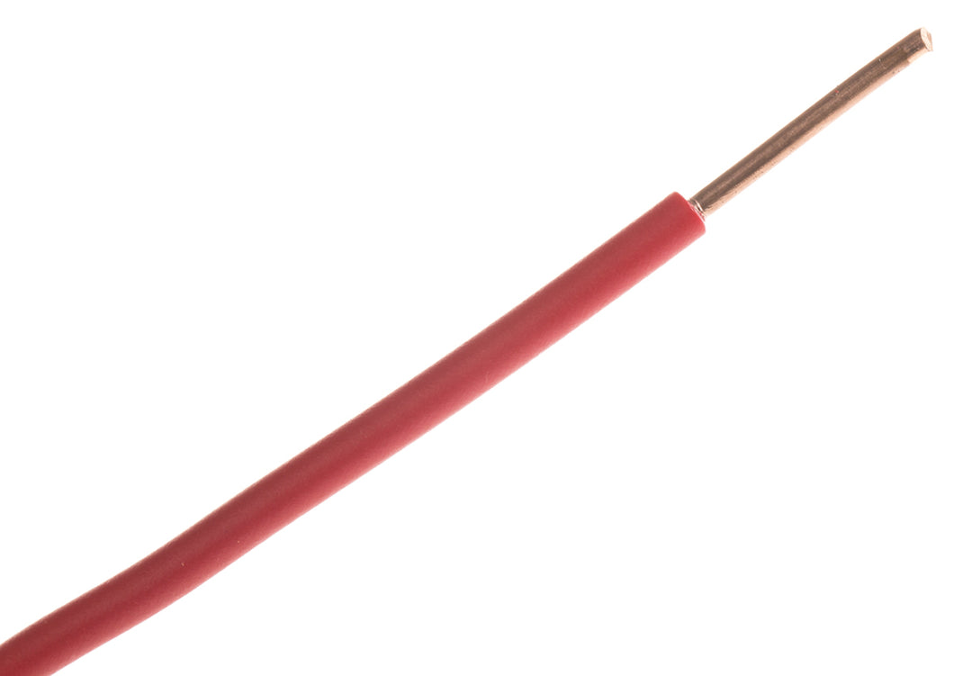 TieDex UK 6491X Series Red 2.5 mm² Hook Up Wire, 0 AWG, 100 m, Polyvinyl Chloride