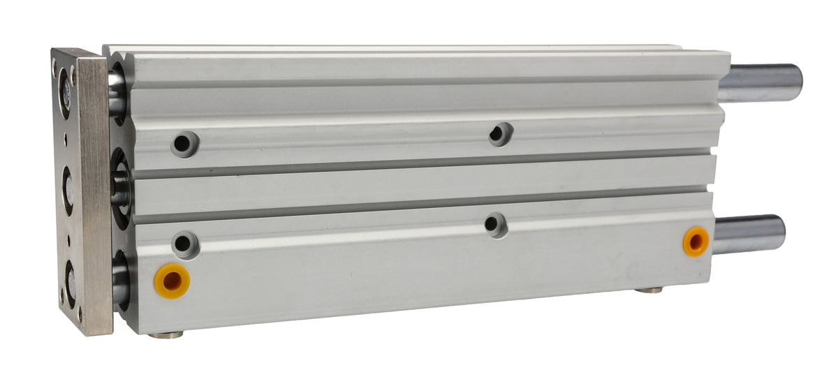TieDex UK Pneumatic Guided Cylinder - 25mm Bore, 125 mm Double Acting Acting