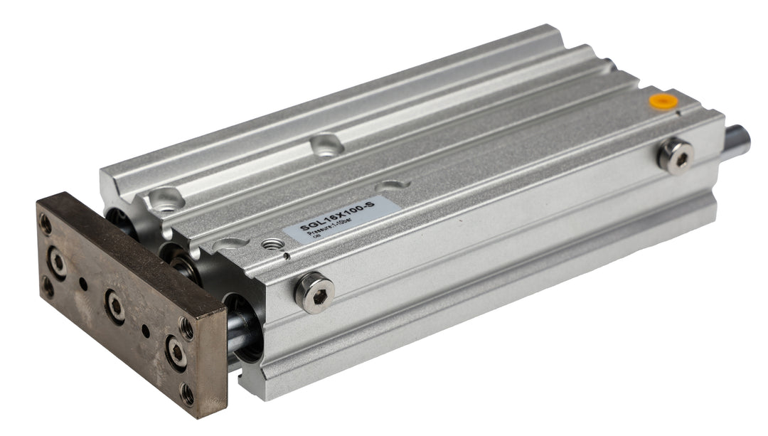 TieDex UK Pneumatic Guided Cylinder - 16mm Bore, 100 mm Double Acting Acting