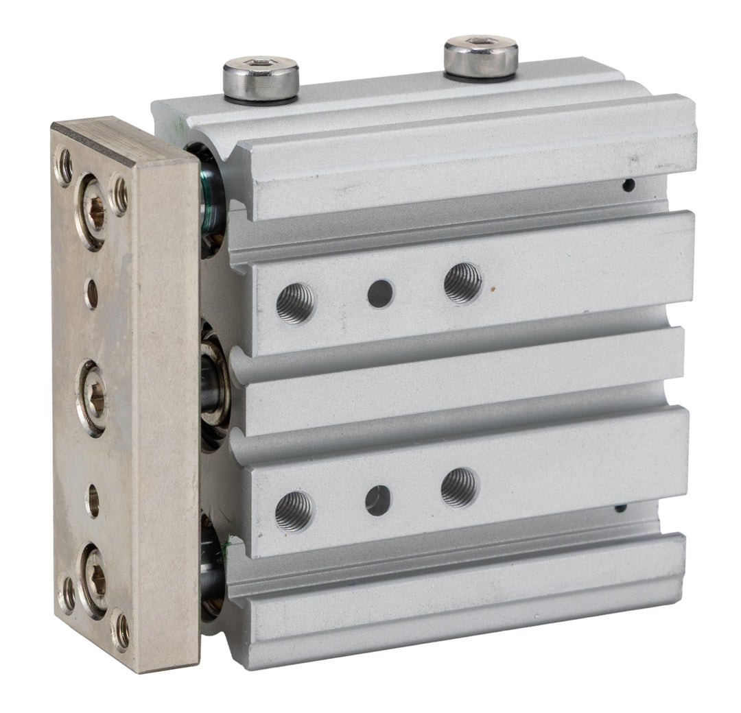 TieDex UK Pneumatic Guided Cylinder - 12mm Bore, 25 mm Double Acting Acting