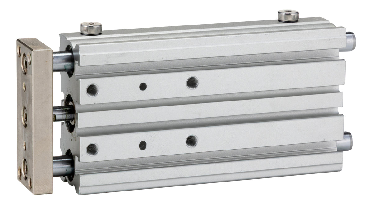 TieDex UK Pneumatic Guided Cylinder - 12mm Bore, 80 mm Double Acting Acting