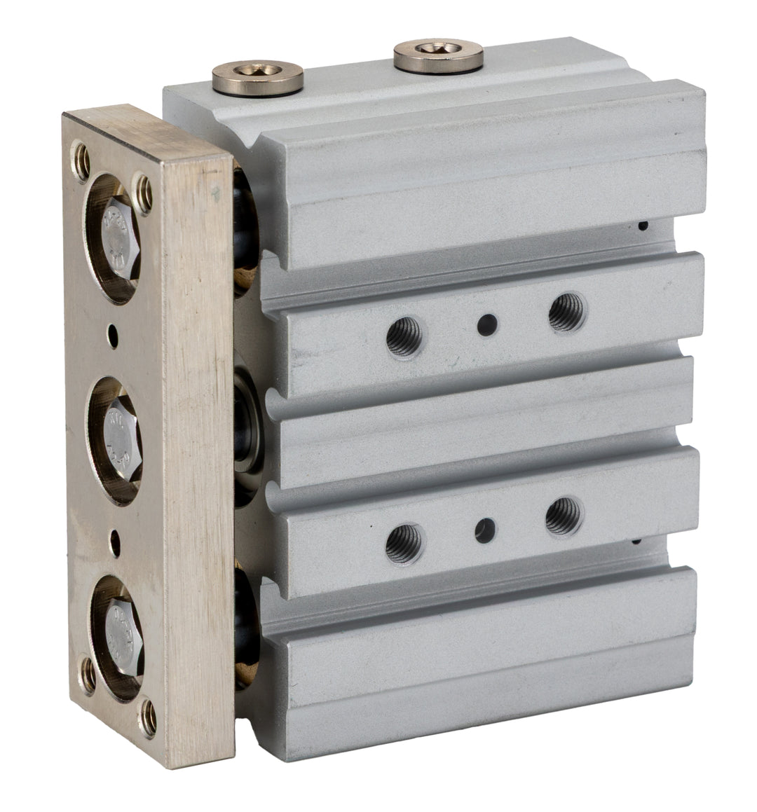 TieDex UK Pneumatic Guided Cylinder - 20mm Bore, 25 mm Double Acting Acting