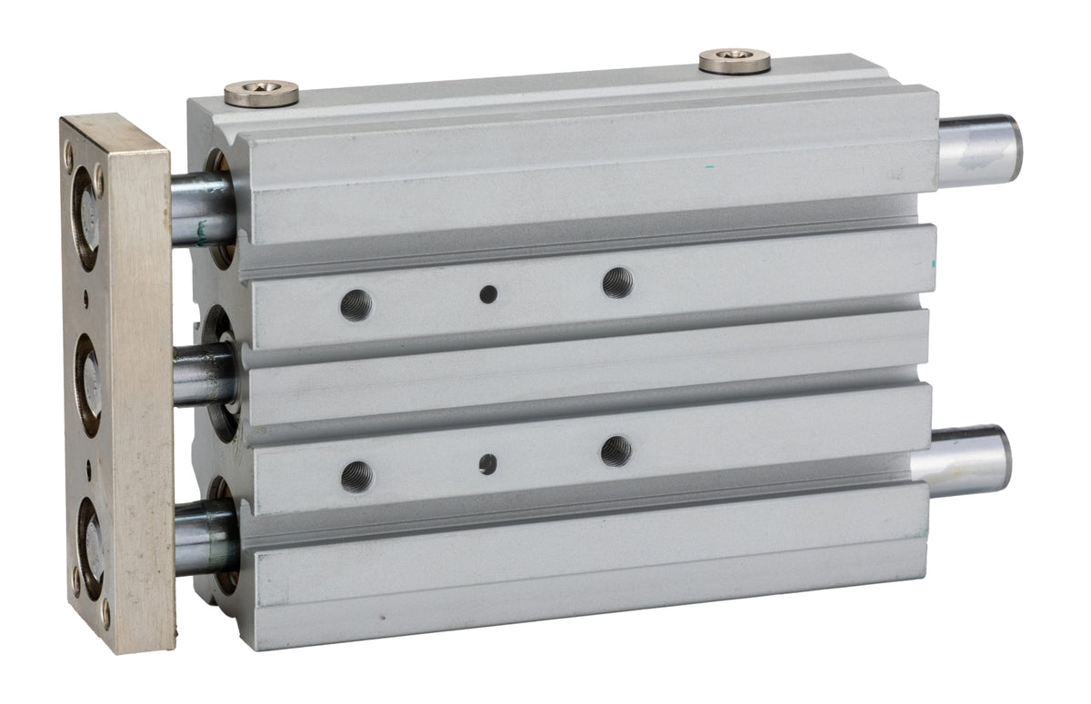 TieDex UK Pneumatic Guided Cylinder - 20mm Bore, 80 mm Double Acting Acting