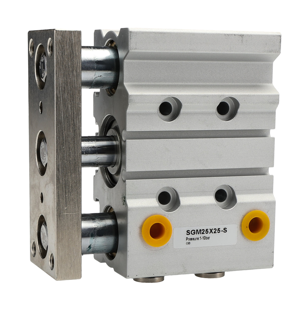 TieDex UK Pneumatic Guided Cylinder - 25mm Bore, 25 mm Double Acting Acting