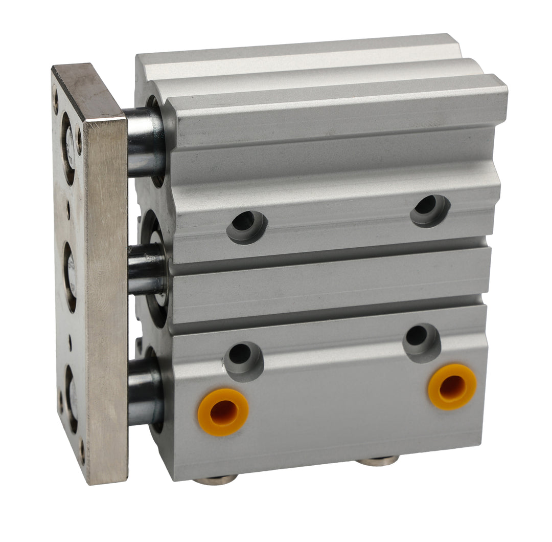 TieDex UK Pneumatic Guided Cylinder - 32mm Bore, 40 mm Double Acting Acting