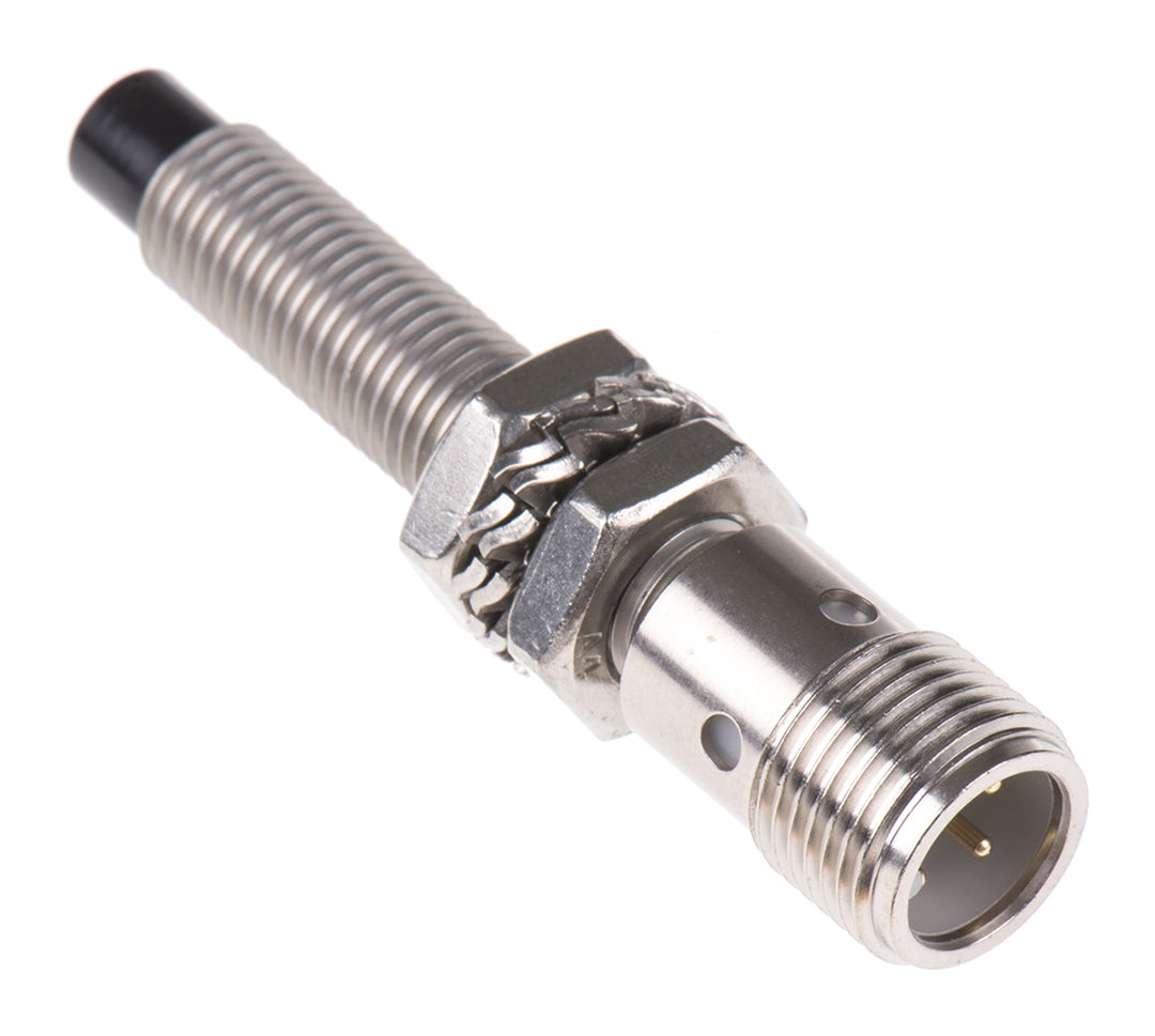 TieDex UK Threaded Barrel Inductive Proximity Sensor, M8 x 1 PNP 3V 4 mm 30 V dc 150mA