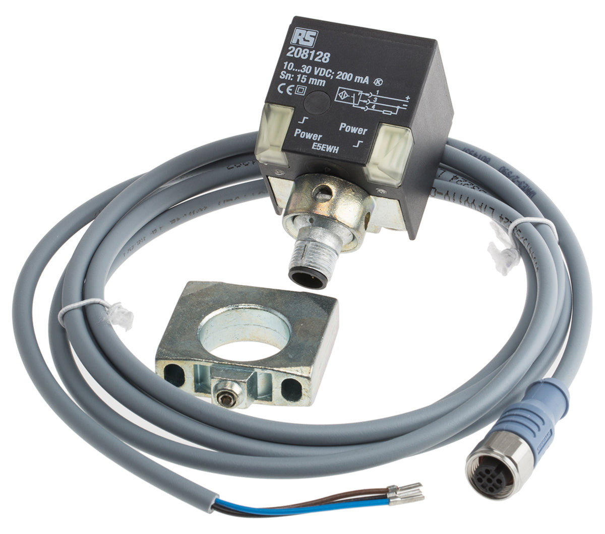 TieDex UK Block Inductive Proximity Sensor, M12 PNP 30V 15 mm 30 V dc 200mA