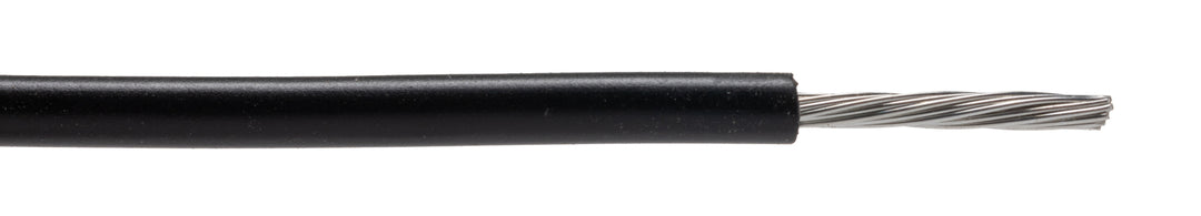 TieDex UK Black Hook Up Wire, 16 AWG, 19 x 0.3 mm, 300 μm core strands, 200 m, Polyvinyl Chloride, Polyvinyl Chloride