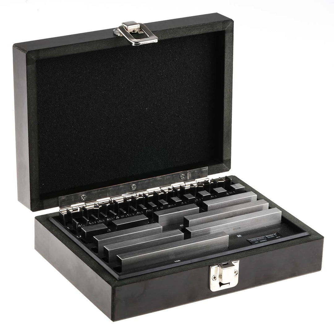 TieDex UK Gauge Block Set Steel Metric, 47 piece