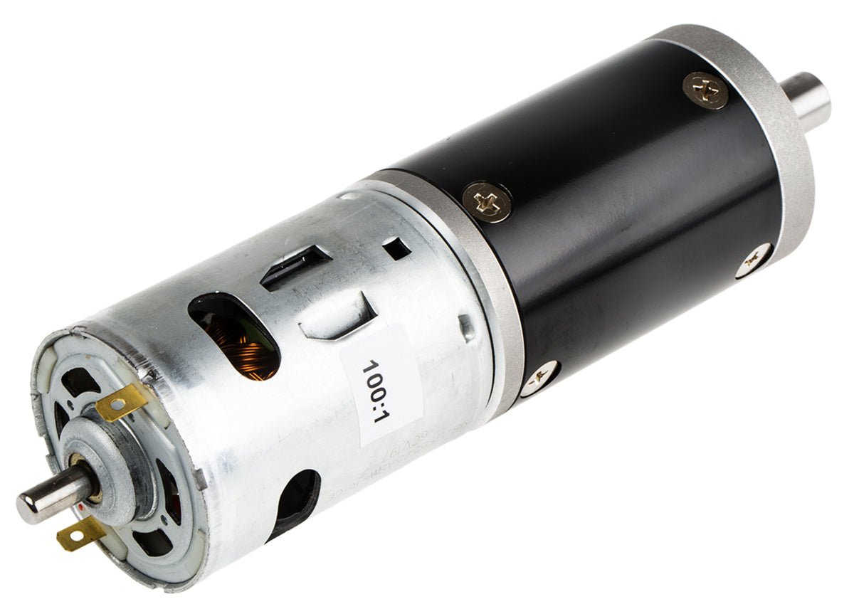 TieDex UK Brushed Geared DC Geared Motor, 38.7 W, 12V dc, 98 Ncm, 43rpm, 12 mm Shaft Diameter