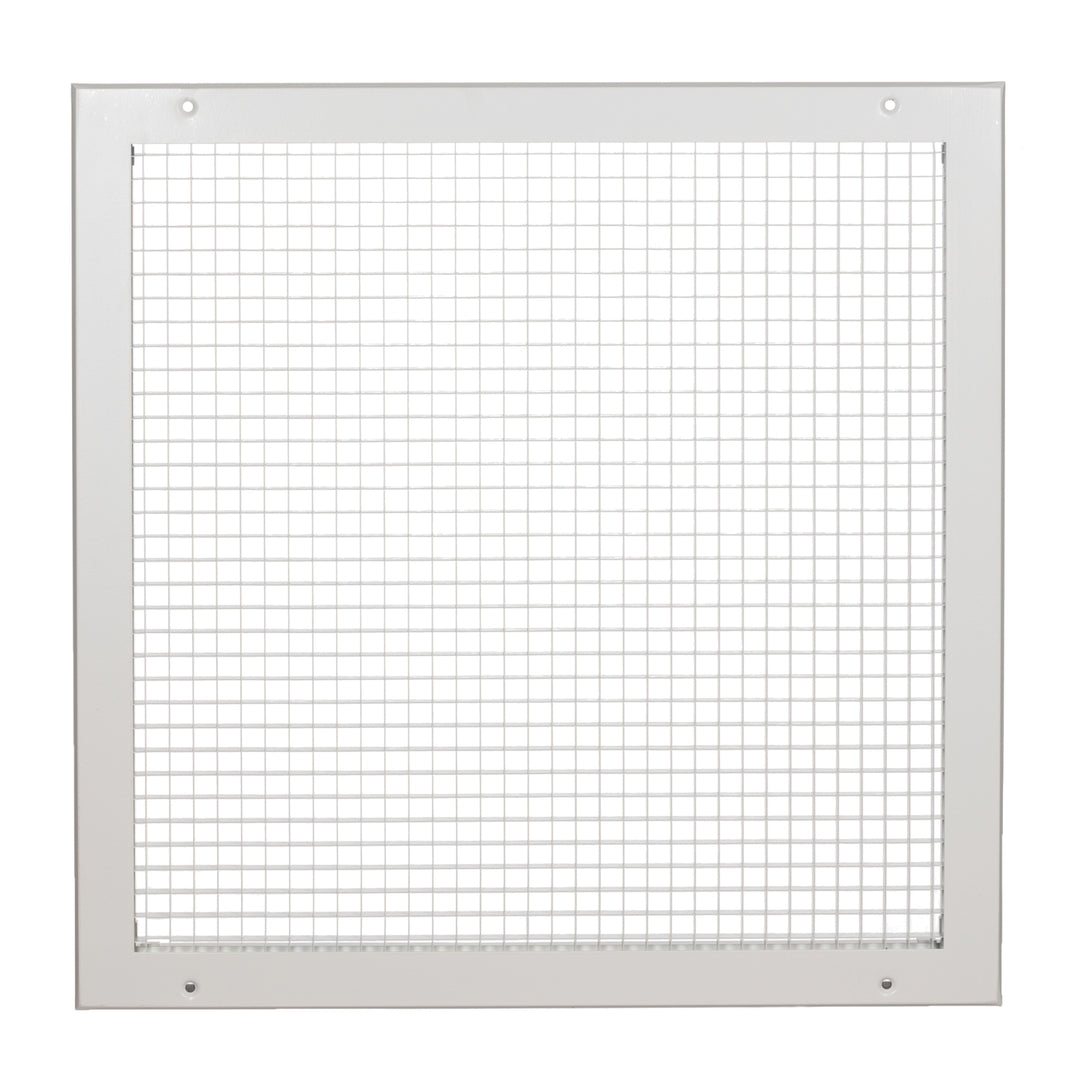 TieDex UK Brown Aluminium Louvre, Parallel Slat 450 mm, 450mm