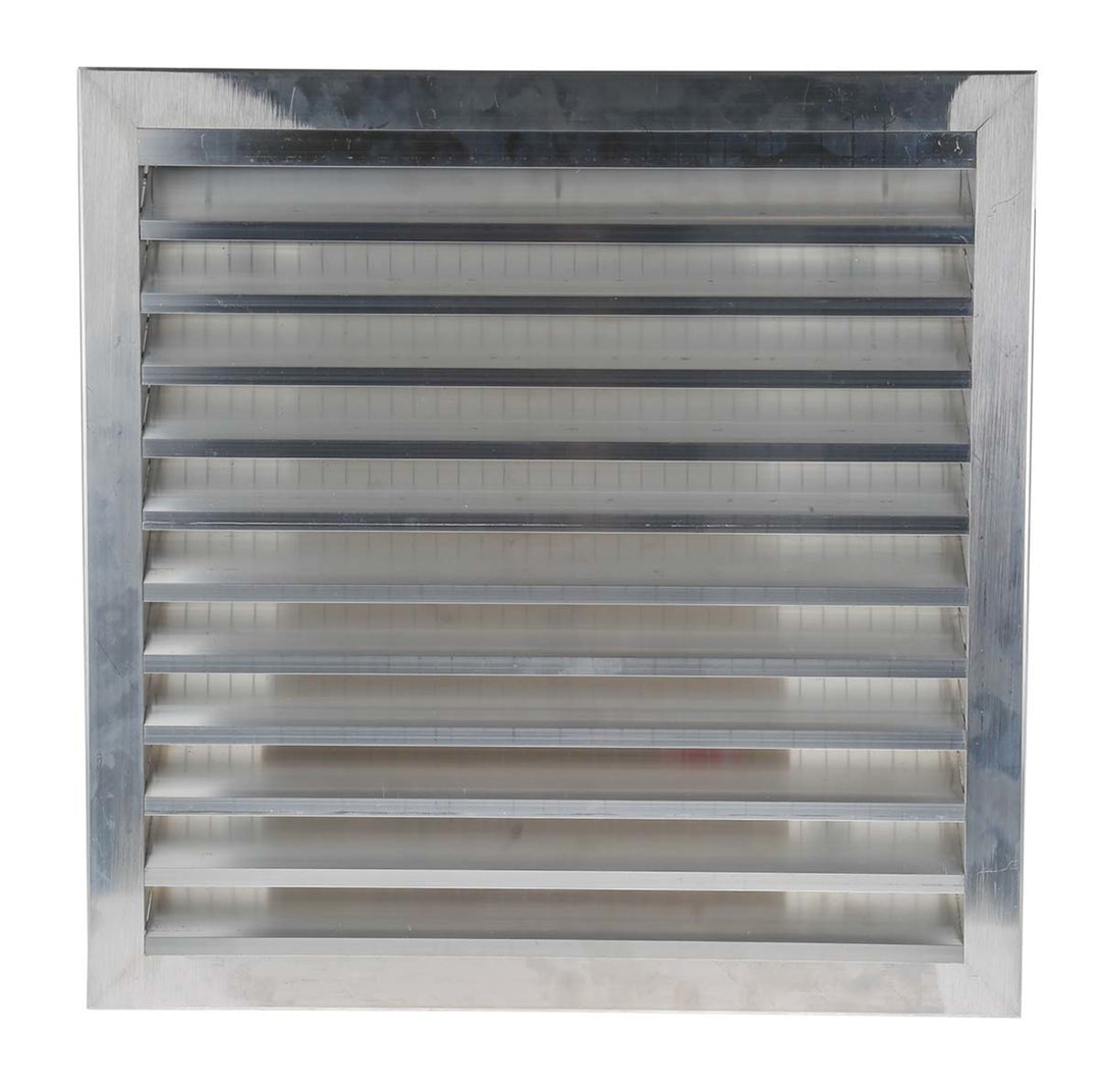 TieDex UK Silver Aluminium Louvre, Parallel Slat 450 mm, 450mm