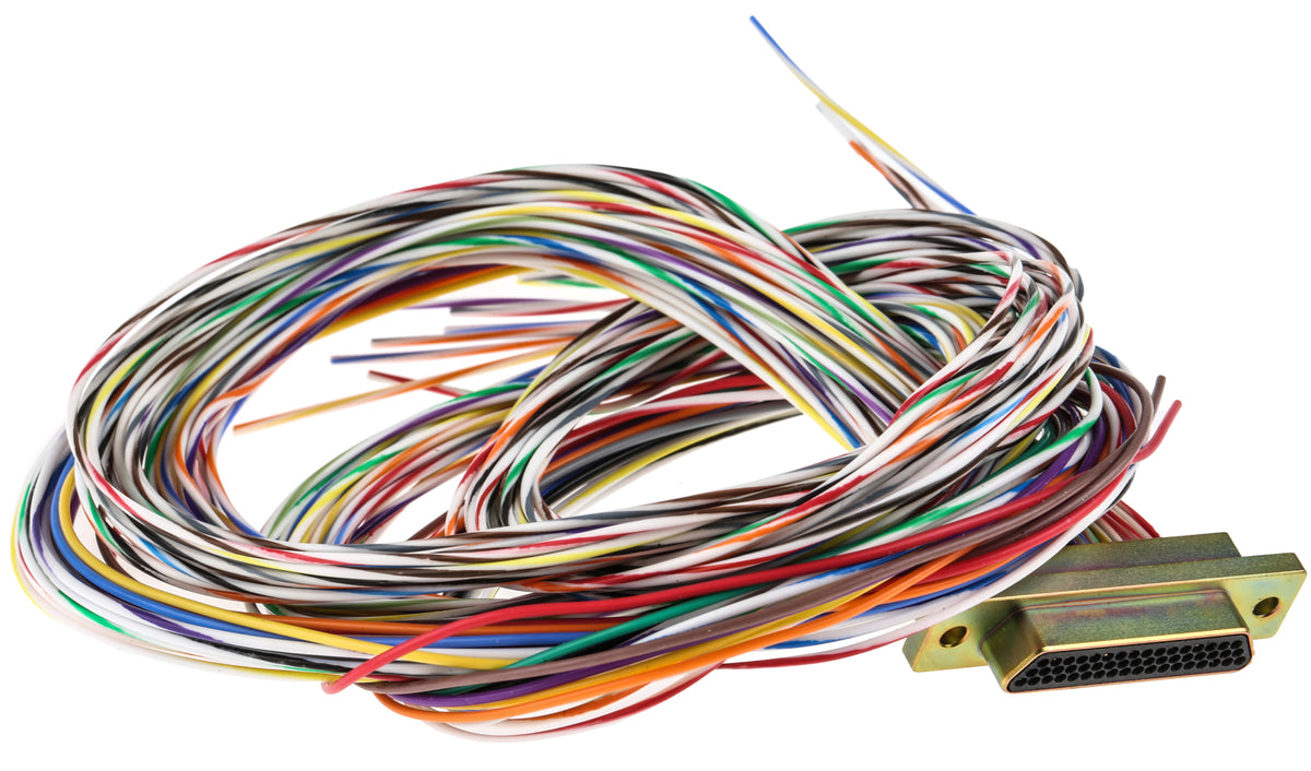 TieDex UK 51 Way Straight Panel Mount D-Sub Connector Male