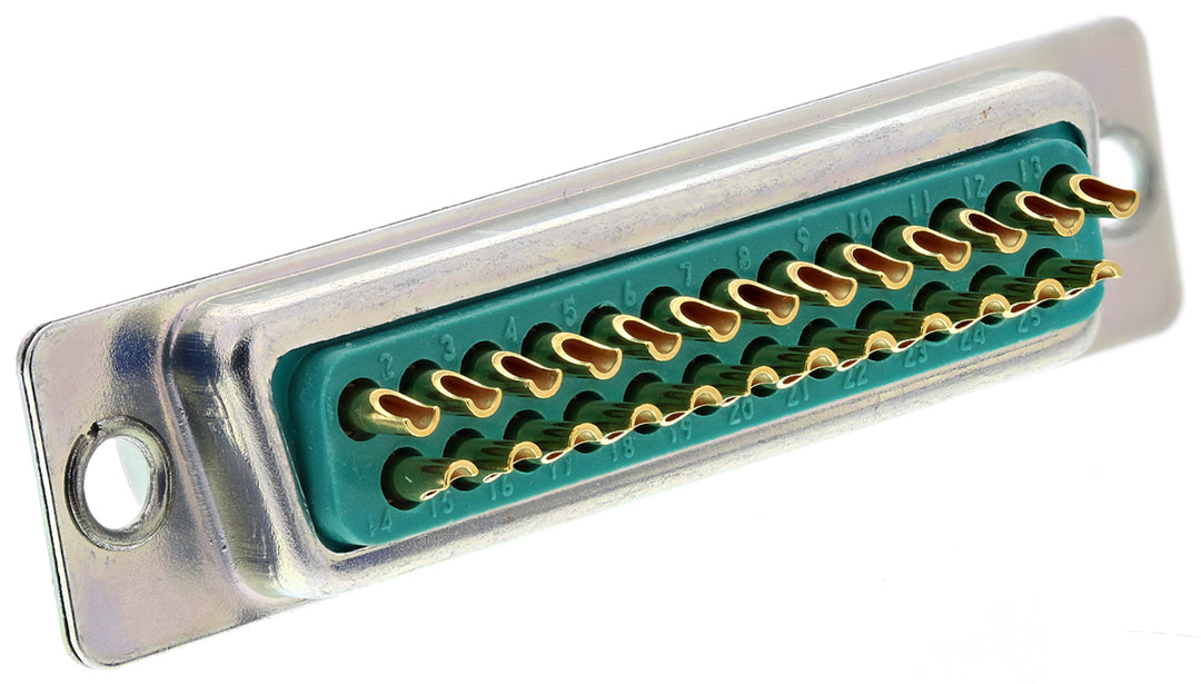 TieDex UK 25 Way Straight 2.77 mm Pitch Panel Mount D-Sub Connector Female