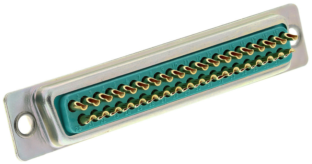 TieDex UK 37 Way Straight Panel Mount D-Sub Connector Female