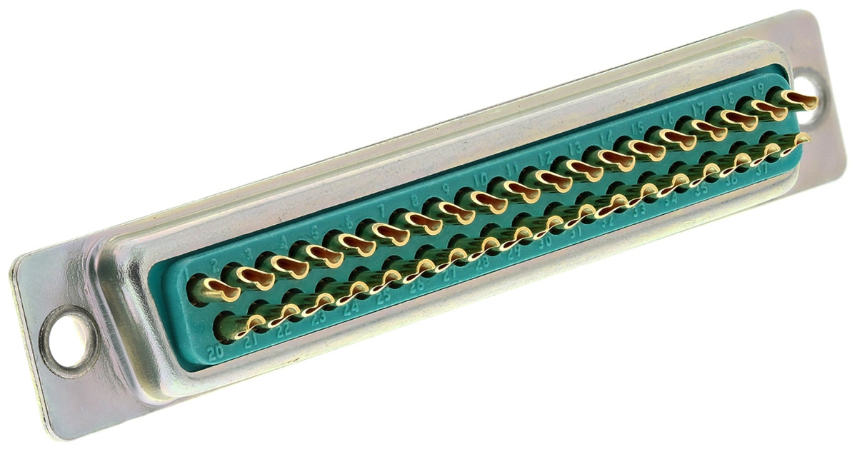 TieDex UK 37 Way Straight Panel Mount D-Sub Connector Female