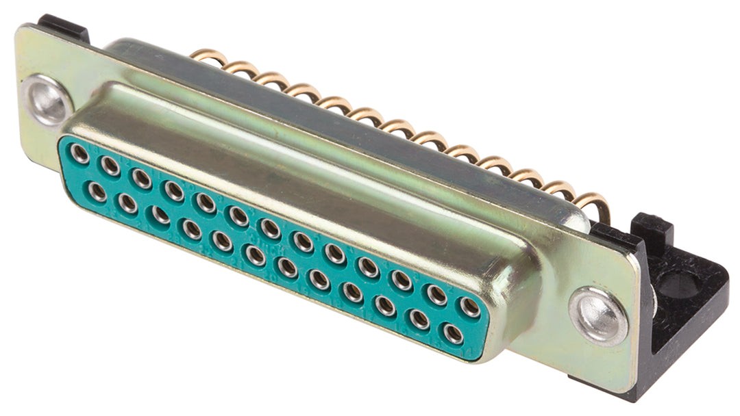 TieDex UK 25 Way Right Angle Through Hole D-Sub Connector Female