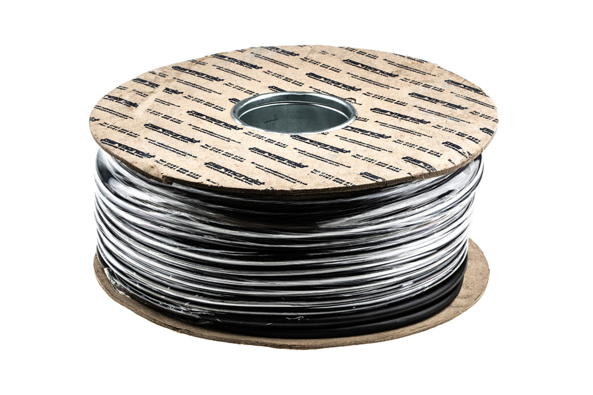 TieDex UK 3 Core Power Cable, Black 1mm² 70 °C, 100 m Polyvinyl Chloride