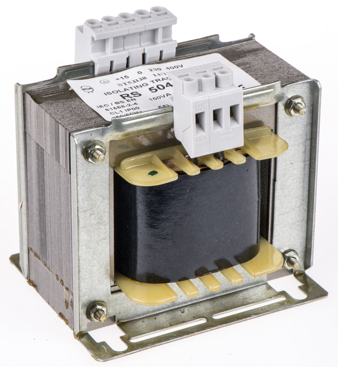 TieDex UK 1 Output 150 VA Isolation Transformer, 55 – 0 - 55V ac, IEC61558-2-4