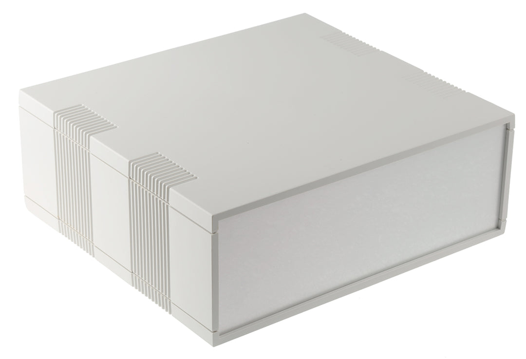 TieDex UK Grey ABS Desktop Enclosure, 250 mm 100 mm, 275 mm