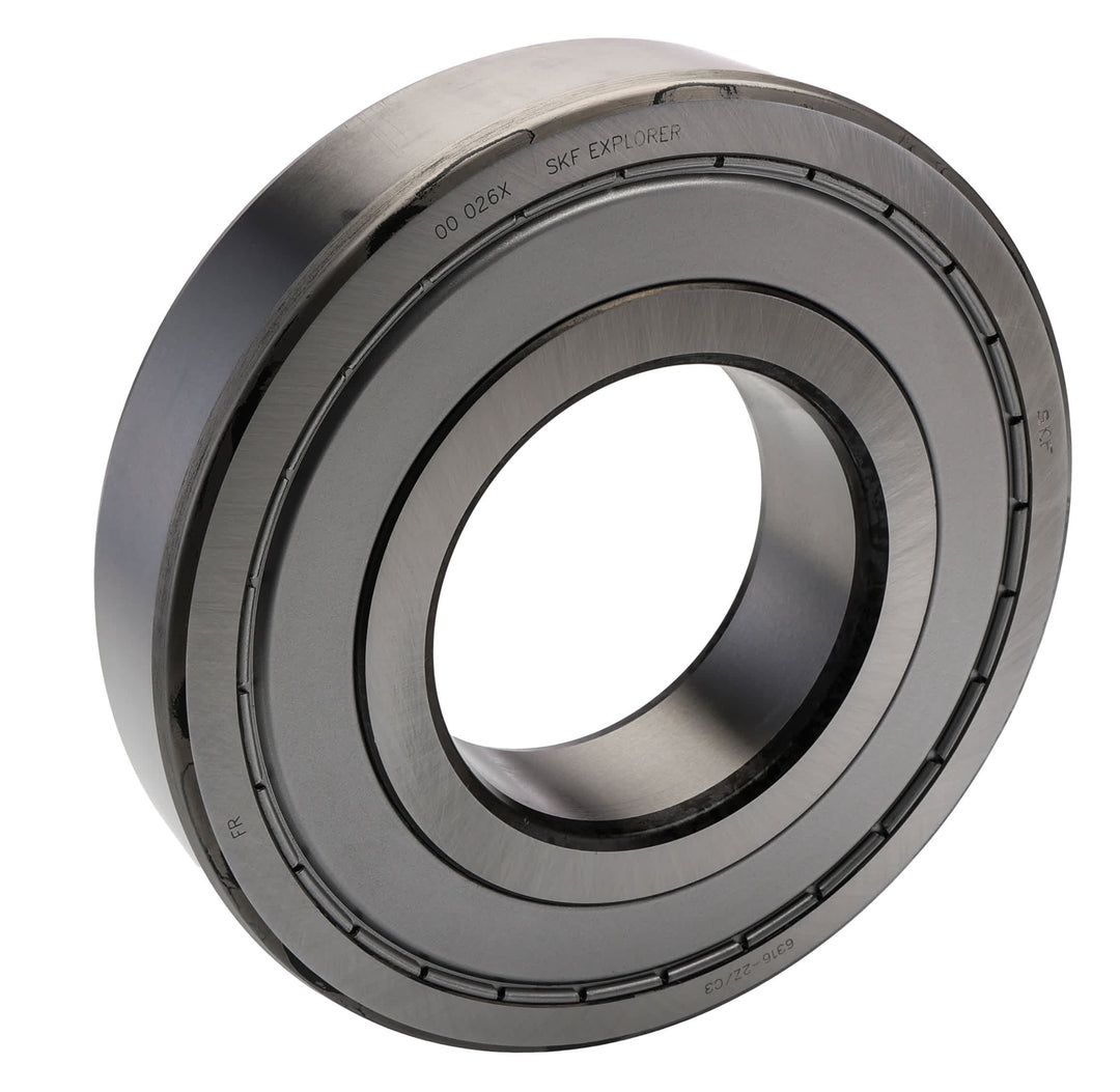 SKF 6316-2Z/C3 1 Row Deep Groove Ball Bearing - 80 mm ID, 170 mm OD_6316-2Z/C3