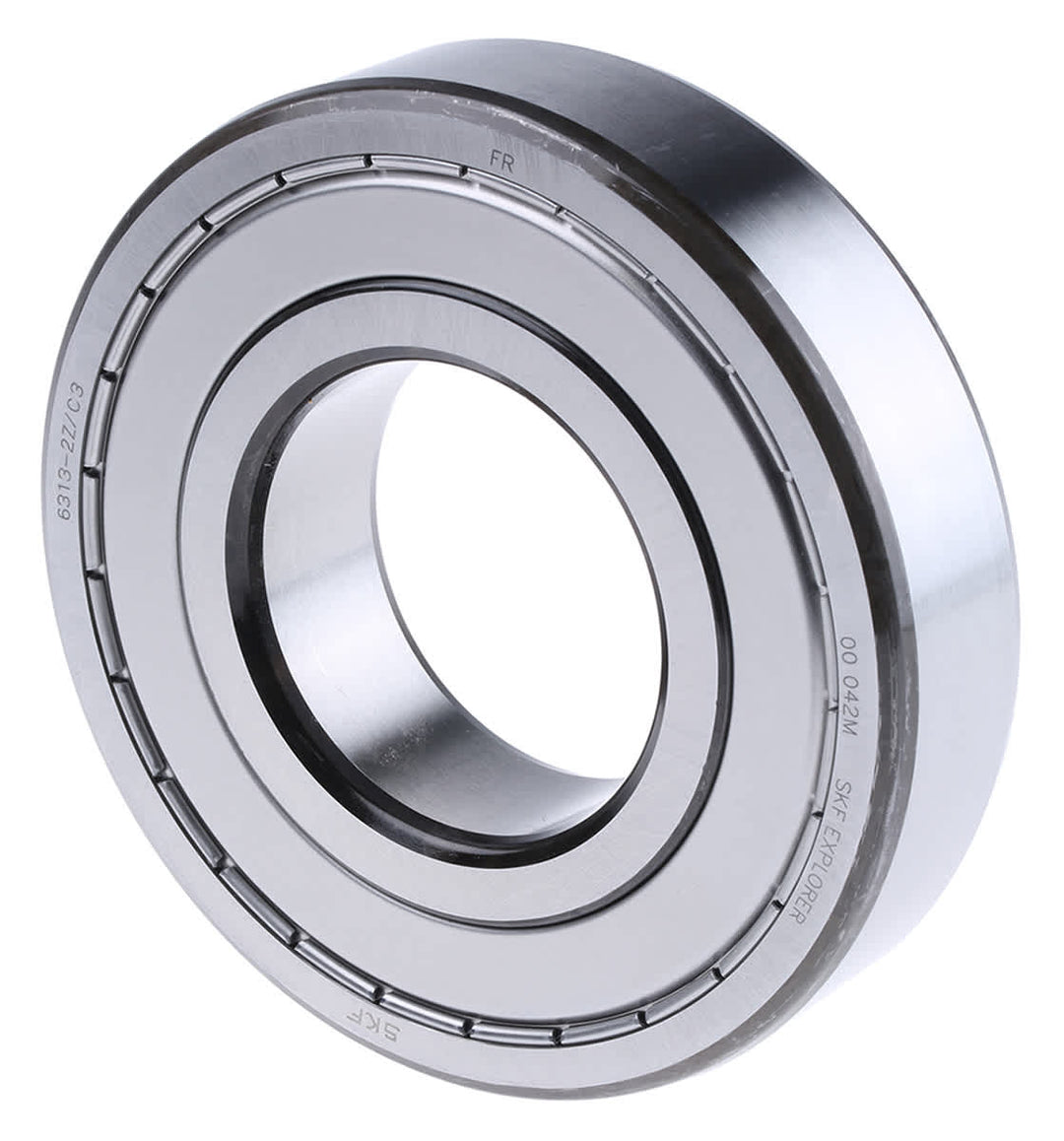 SKF 6313-2Z/C3 1 Row Ball Bearing - 65 mm ID, 140 mm OD_6313-2Z/C3