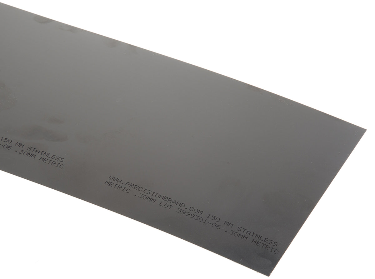 TieDex UK Steel Shim, 1.25 m x 150mm x 300 μm