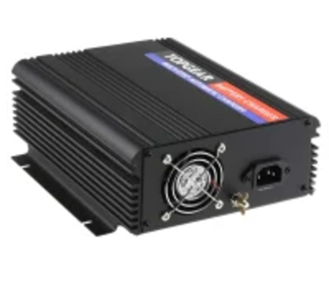 TieDex UK Battery Charger For 12V, Lead Acid 25 A with EU plug, 1 Lead Acid