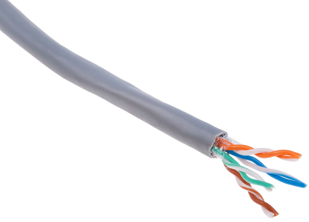 TieDex UK Cat5e Ethernet Cable, 305 m, Grey PVC