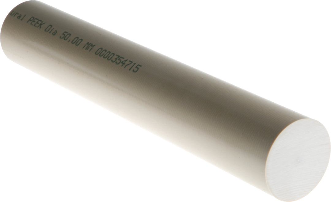 TieDex UK Beige Polyetheretherketone PEEK Rod, 300 mm x 50 mm Diameter