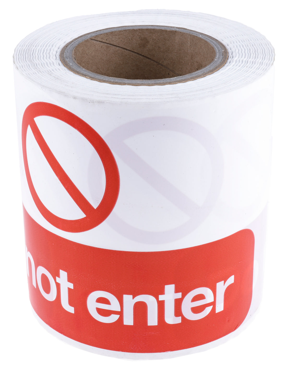 TieDex UK Red, White Polyethylene 100 m Barrier Tape 150 mm Thickness