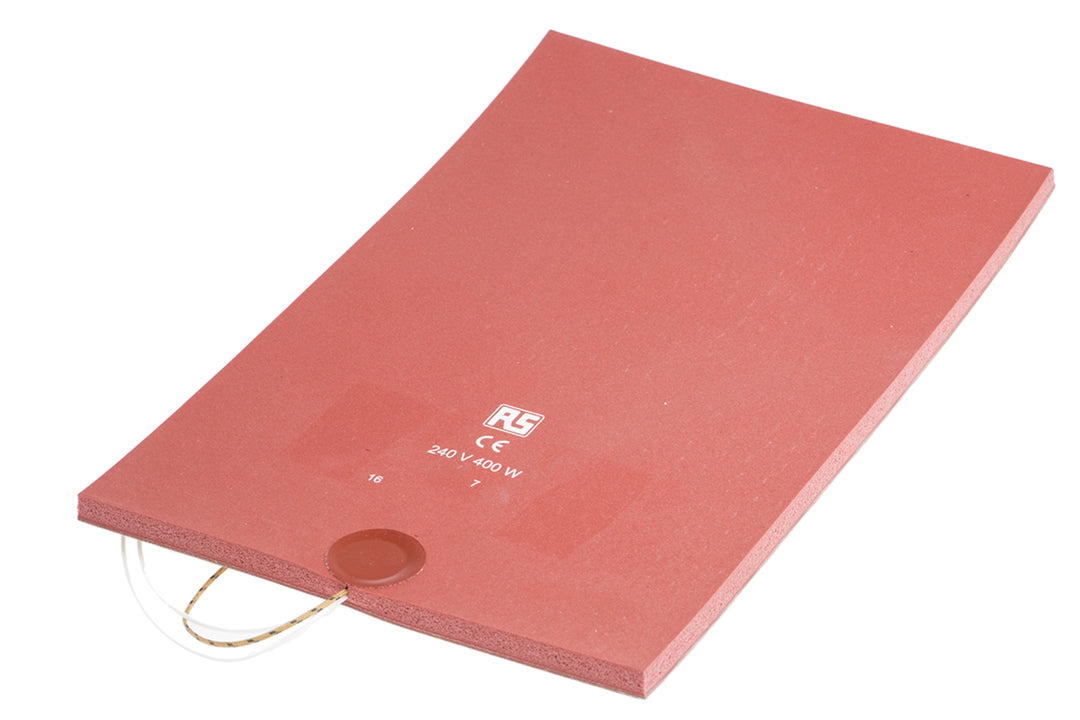 TieDex UK Silicone Heater Mat, 240V ac, 400 W Rectangle, 300 mm 200mm