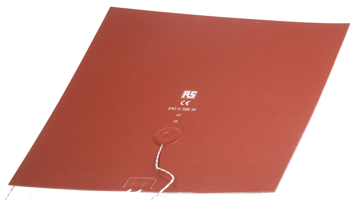 TieDex UK Silicone Heater Mat, 240V ac, 396 W Square, 300 mm 300mm