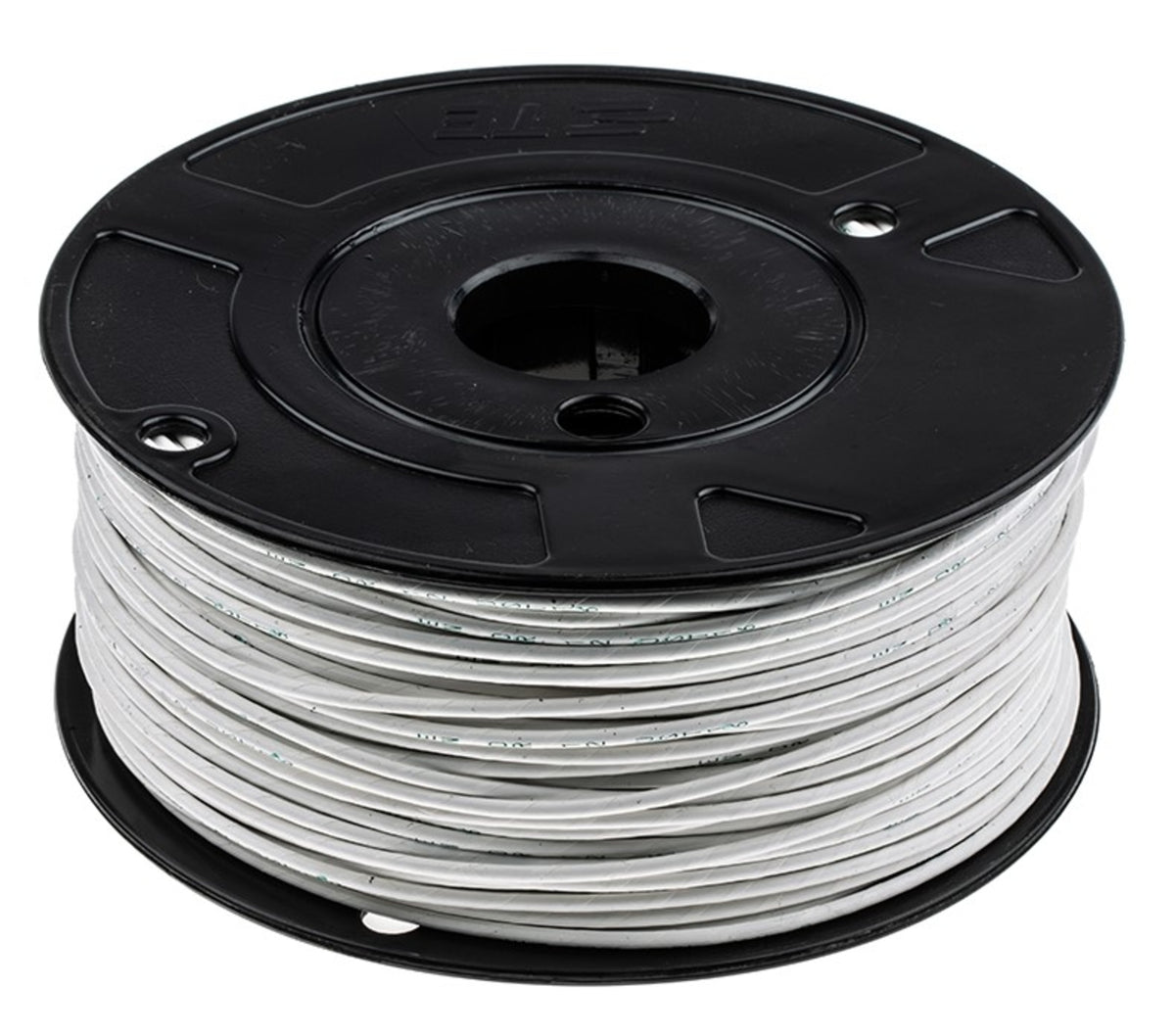 TieDex UK White Hook Up Wire, 12 AWG, 37/0.32 mm, 0.32 mm core strands, 100 m, Polyamide