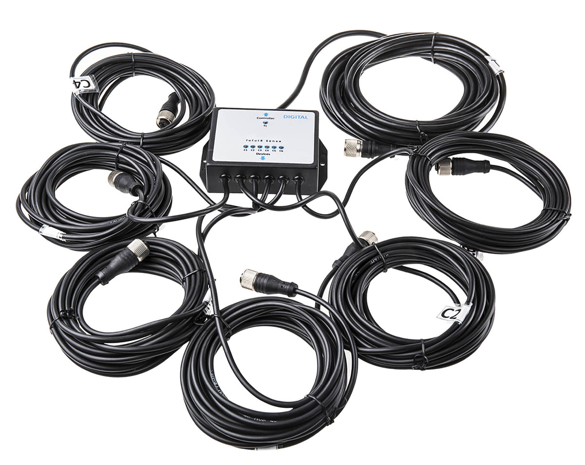 TieDex UK Sensor Box, 6 Port, 5 m