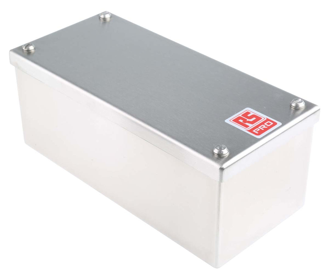 TieDex UK Satin 304 Stainless Steel Adaptable Enclosure Box 100mm x 220 mm x 85 mm