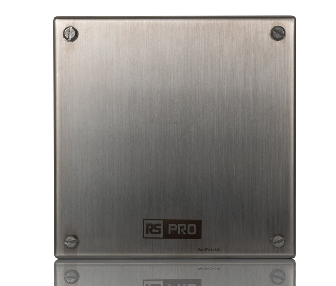 TieDex UK Satin 304 Stainless Steel Adaptable Enclosure Box 160mm x 160 mm x 85 mm