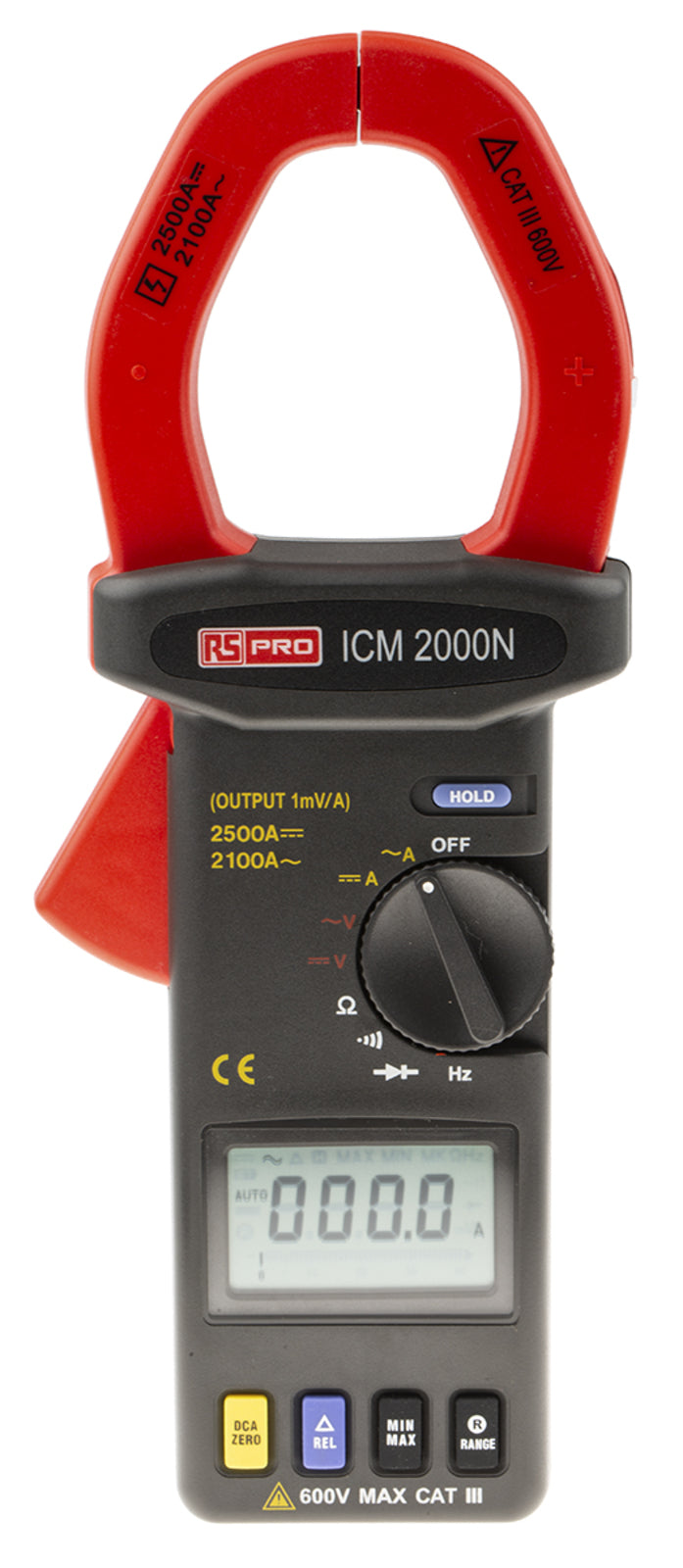 TieDex UK ICM2000N Clamp Meter, 2.5 kA 2.1 kA 600 V dc 600 V ac CAT III, RSCAL