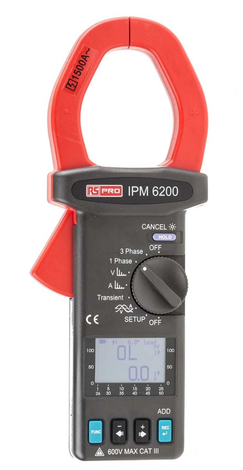 TieDex UK IPM6200 Power Quality Analyser, 3-Phase, 1500 A Max, 600V
