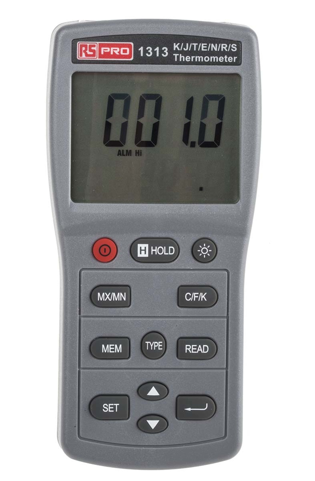 TieDex UK, Type N, Type R, Type S, Type J, Type T, K, Type E Probe Wired 1313 Digital Thermometer, 1 Input(s), 1767 °C Max,