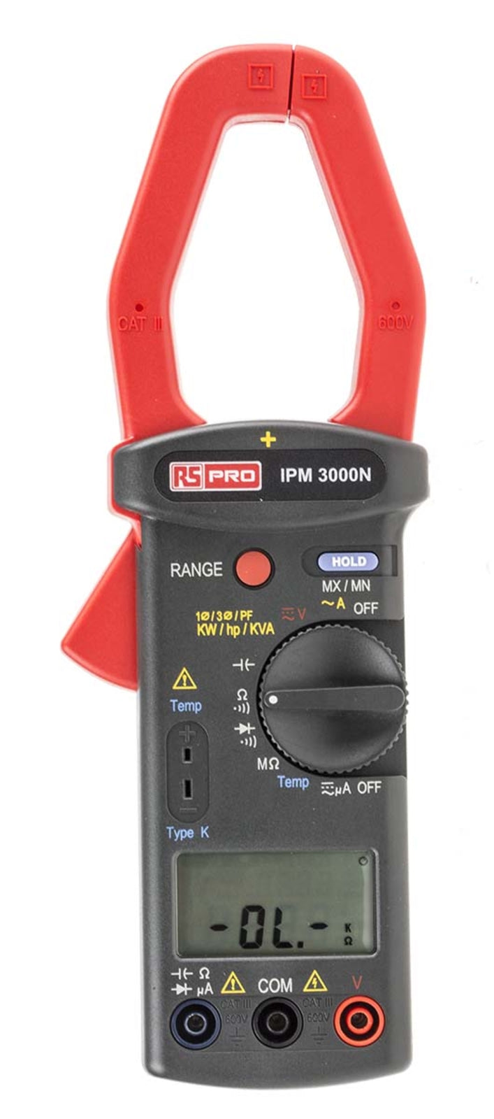 TieDex UK IPM3000N Clamp Meter 999.9 A ac 600 V dc 600 V ac Non-Contact Voltage Detector