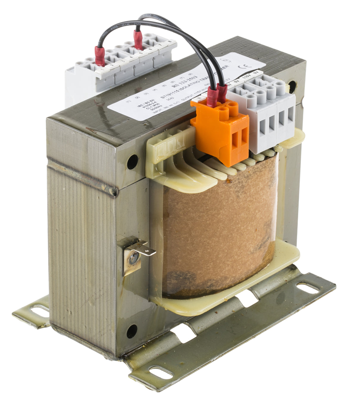TieDex UK 2 Output 630 VA Chassis Mount Transformer, 2 x 115 V ac, IEC 61558-2-4