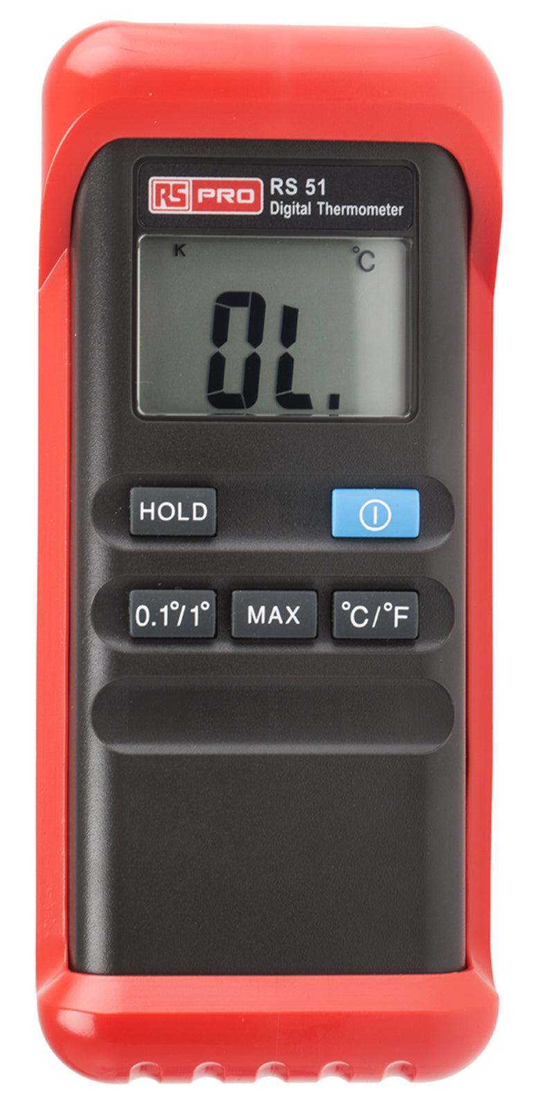 TieDex UK, K Probe Wired RS51 Digital Thermometer, 1 Input(s), 1300 °C Max, ±0.1 K Accuracy, RSCAL