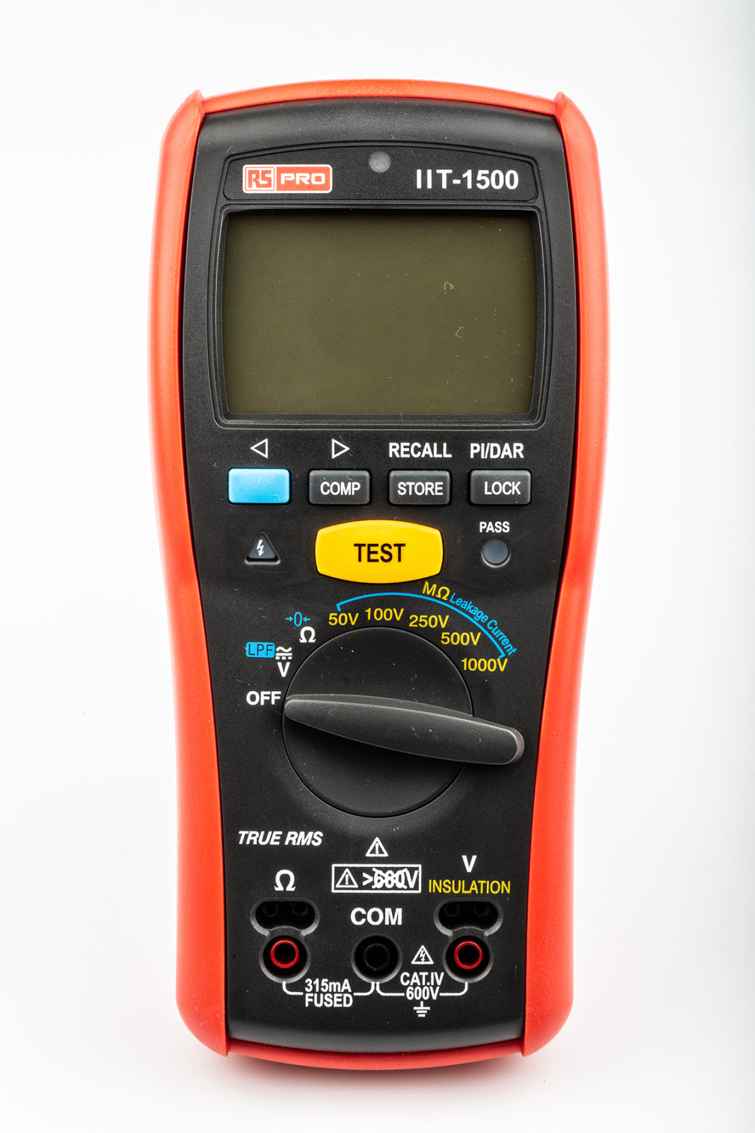TieDex UK IIT1500 Insulation Tester, 50 V Min, 1 kV Max, 200 GΩ CAT IV, RSCAL