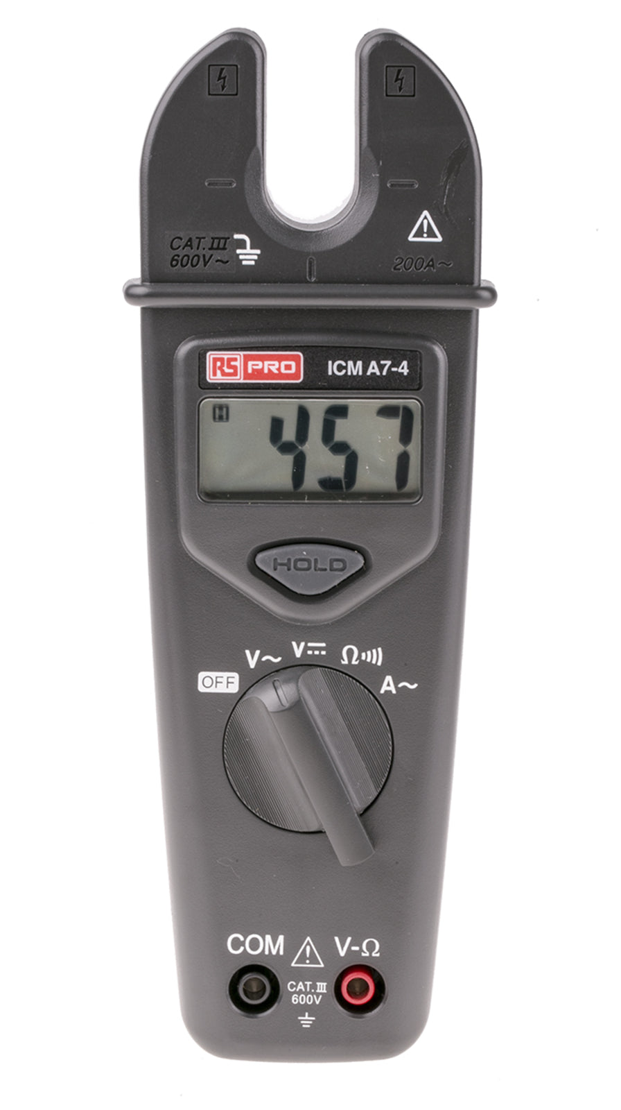 TieDex UK ICMA7-4 Clamp Meter 200 A 600 V dc 600 V ac CAT III Non-Contact Voltage Detector, UKAS