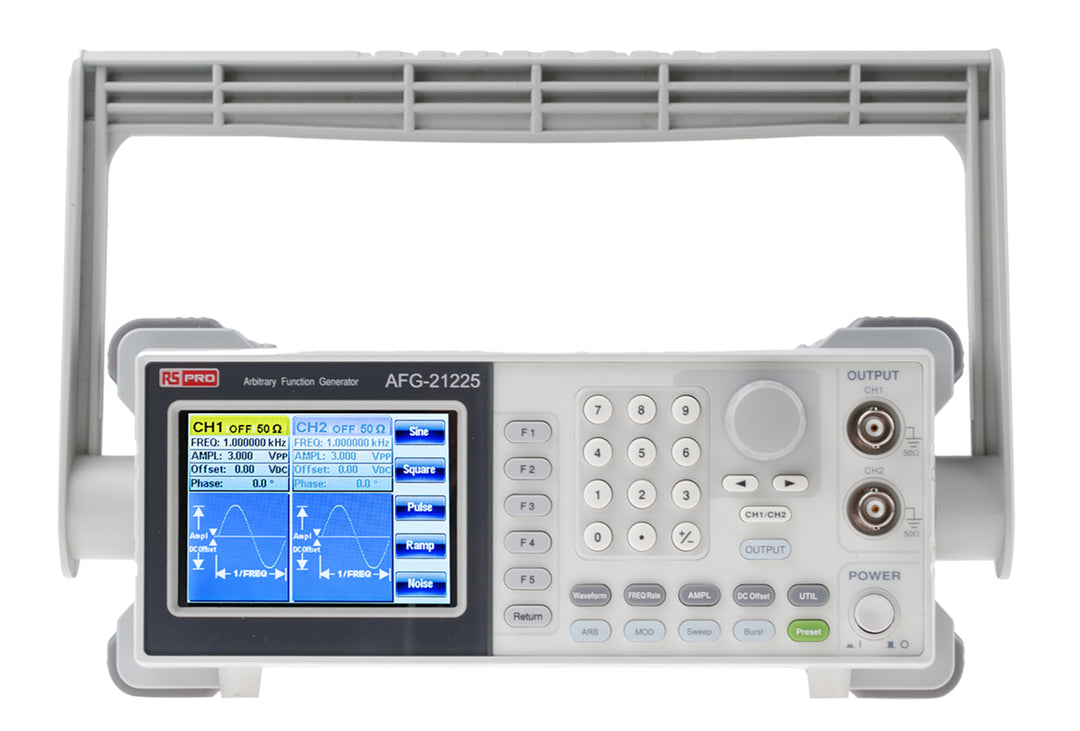 TieDex UK AFG21225 Function Generator &amp; Counter, 1 μHz Min, 25 MHz Max FM Modulation Variable Sweep