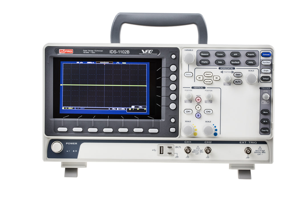 TieDex UK, 100 MHz Portable Oscilloscope, 2 Channels, RSCAL