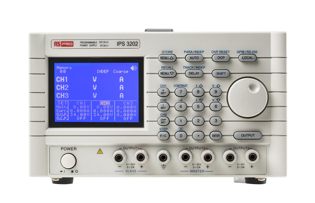 TieDex UK Digital Bench Power Supply, 3-Output, 158 W