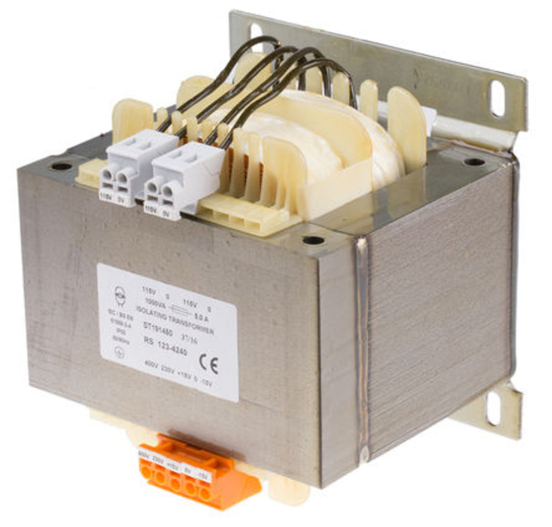 TieDex UK 2 Output 1 kVA Chassis Mount Transformer, 2 x 115 V ac, CE, AS/NZS 61558.1, IEC/BS/EN 61558-1, IEC/BS/EN